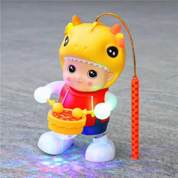 中秋灯笼儿童手提发光音乐福娃奶国潮龙宝小孩新年元宵节卡通花灯