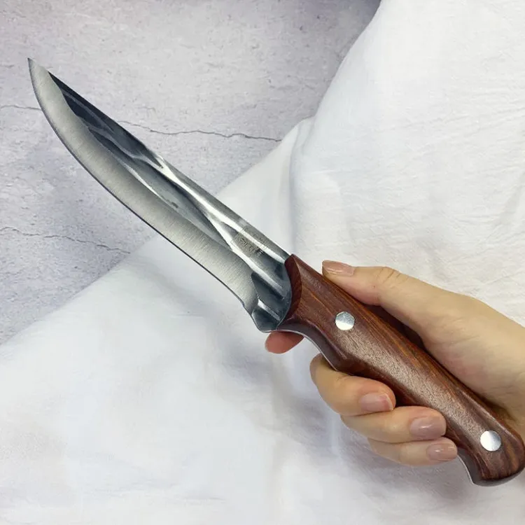 黑牛锻打商用剔骨分割家用瓜果刀手把肉刀牛排餐刀锋利切水果刀