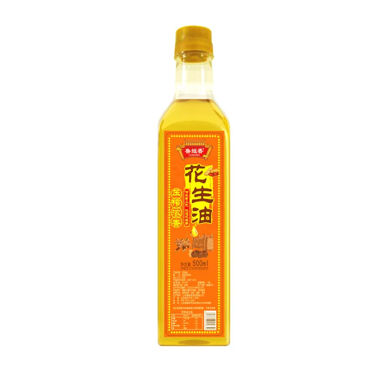 食用油花生油500ml 鲁姬香古法压榨 浓香工厂直销 厂家一件代发