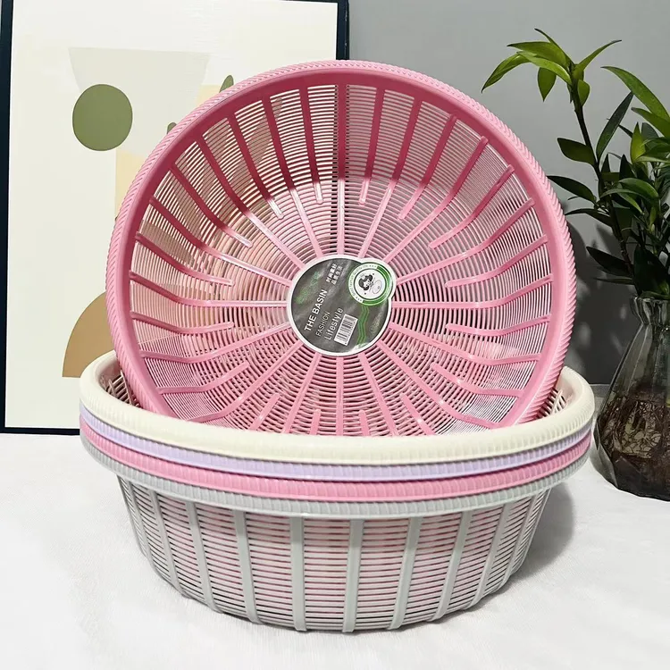 【拍一发五】30cm米筐洗菜篮清洗沥水篮生活耐用多功能收纳筐KS