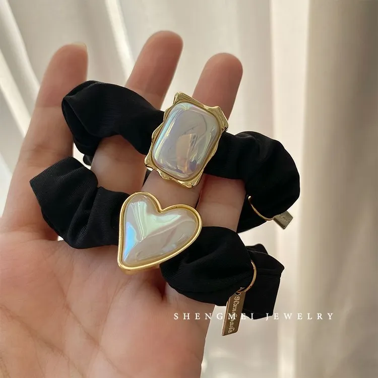 新款韩系珠头绳女高级感大肠发圈时尚百搭橡皮筋发绳气质头饰品