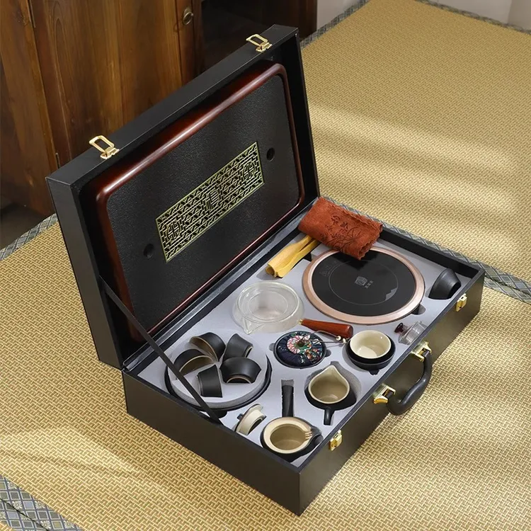功夫茶具套装家用高端全套日式茶盘礼盒装高档简约办公室泡茶茶壶
