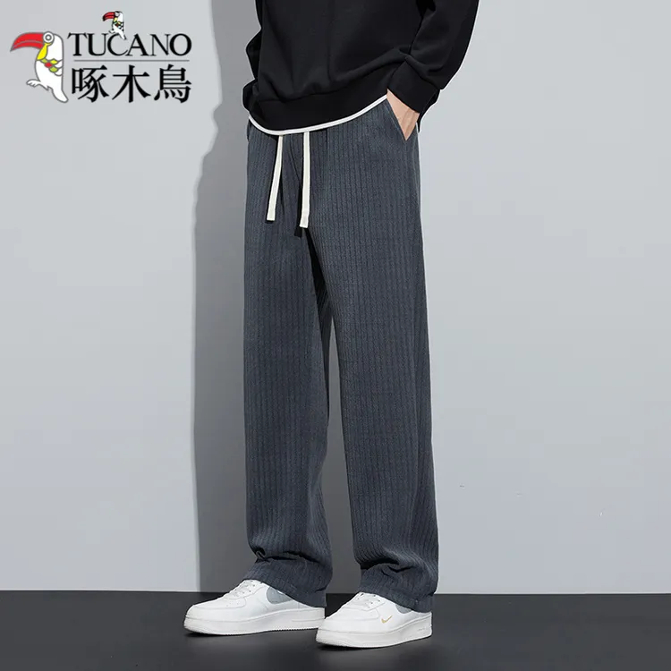 TUCANO/啄木鳥大码男款男士潮牌灯芯绒裤子春秋百搭直筒休闲裤