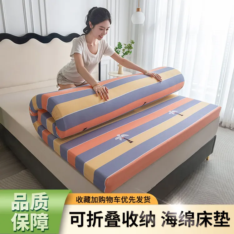 加厚高密度海绵床垫家用海绵垫定做榻榻米垫单双人学生宿舍软垫子