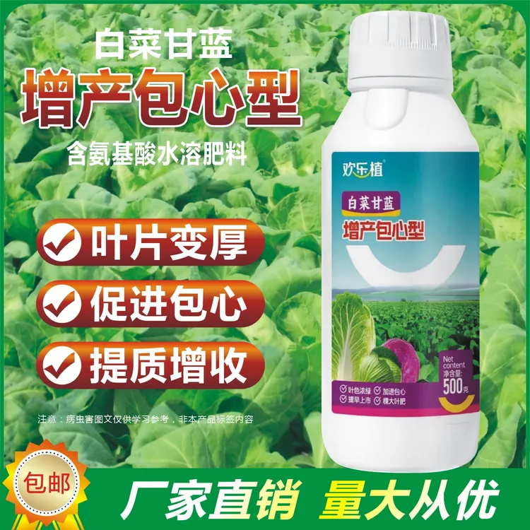 增产包心型包菜白菜甘蓝叶菜绿叶增产包心水溶肥叶面肥