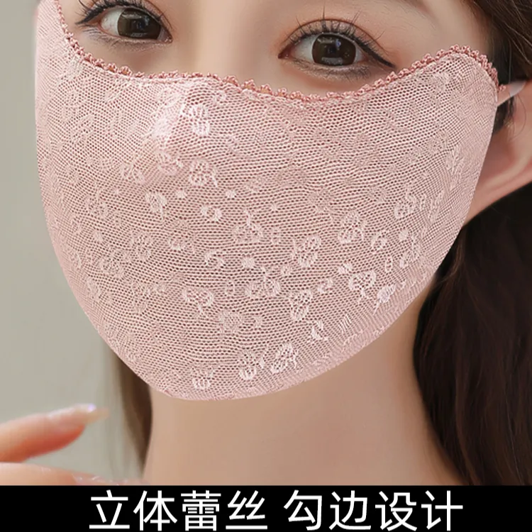 防晒口罩女防紫外线夏季轻薄款透气立体护眼角遮护全脸面纱面罩潮