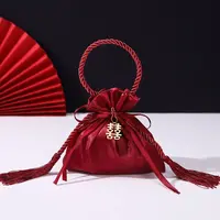 喜糖袋喜糖盒包装盒结婚喜庆礼盒网红糖果袋婚礼手提空盒INS风新