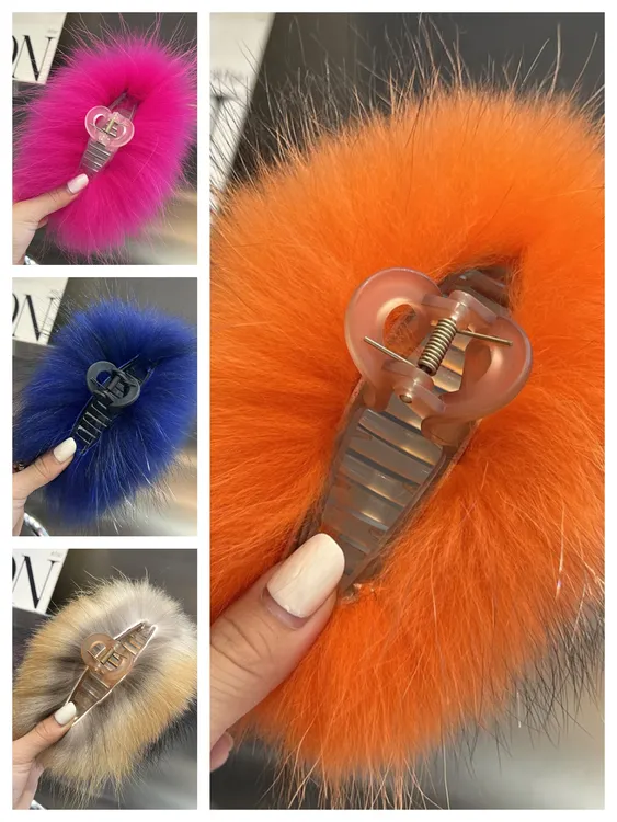 精品貉子毛毛抓夹13厘米