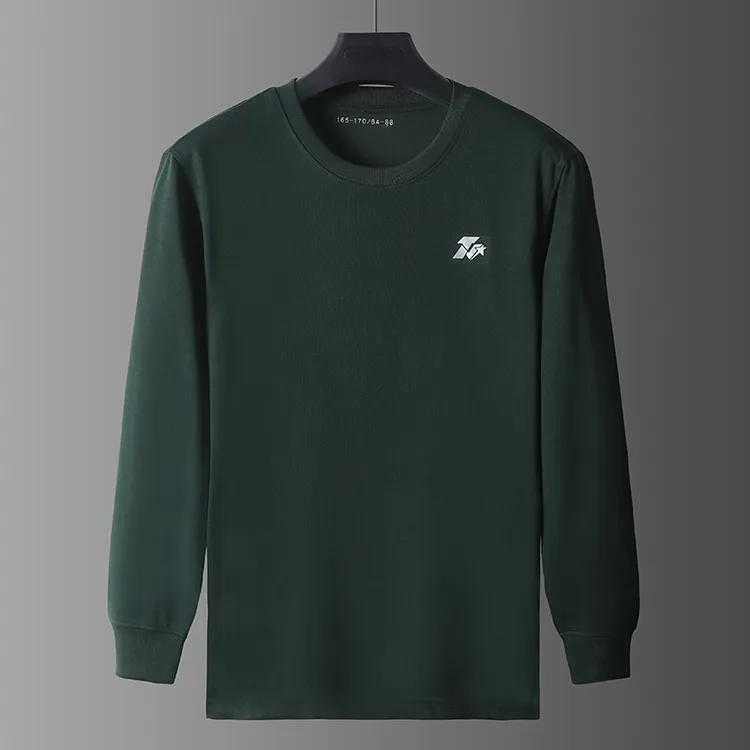 体能服长袖T恤春秋圆领衫男士体能打底衣速干训练服