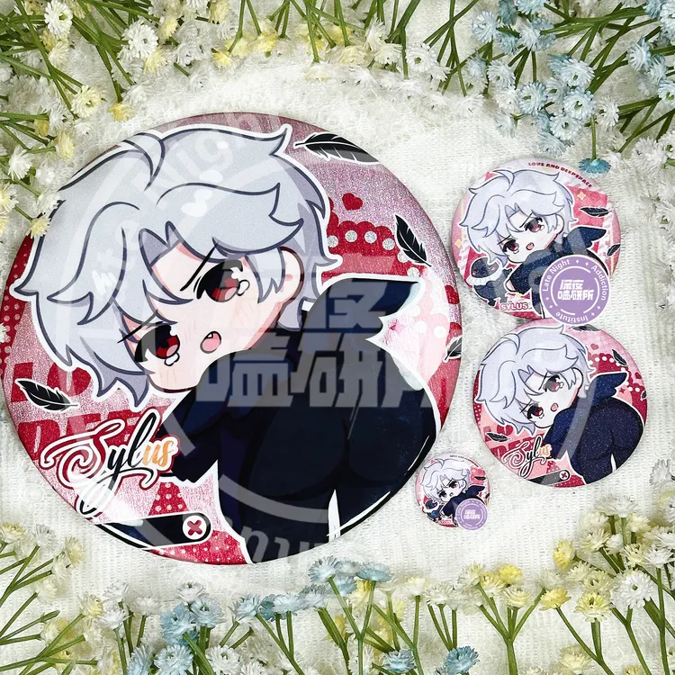 【恋与深空裤子飞飞】画师授权非官方同人周边秦彻祁煜徽章吧唧立牌