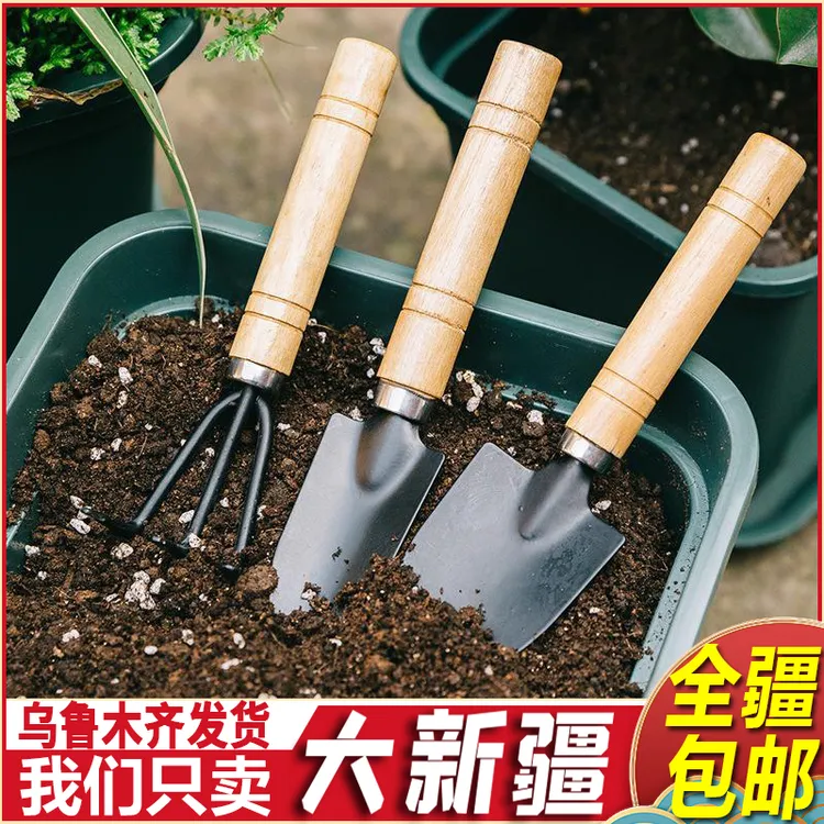 新疆包邮园艺三件套家用种花小铲子工具套装挖野菜神器花盆栽松土