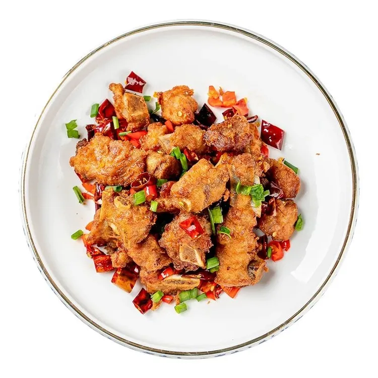 蒜香排骨粒半成品500克每袋1斤装腌制好了已经裹粉生制品哦包邮