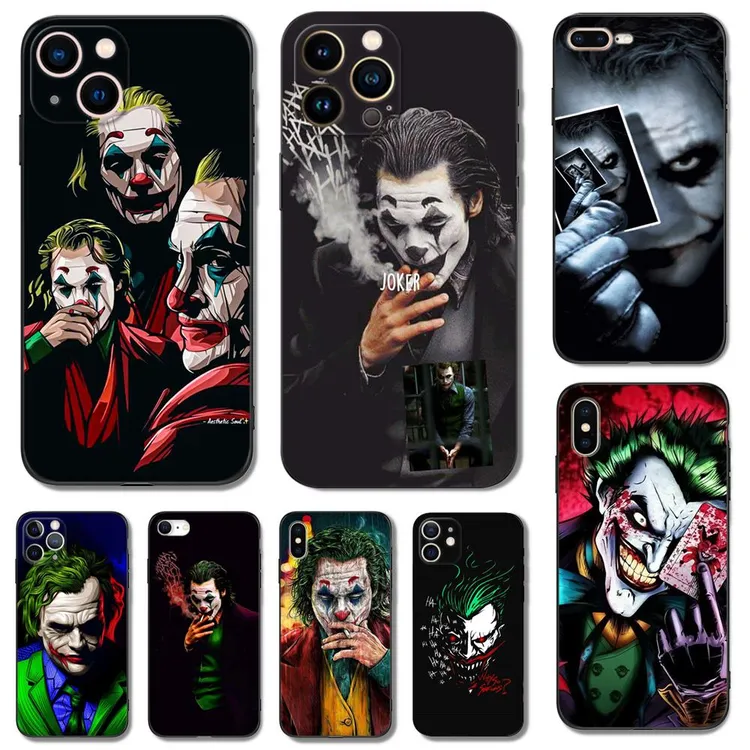 不是贴纸JOKER小丑液态软硅胶手机壳适用于苹果1514pro华为mate50
