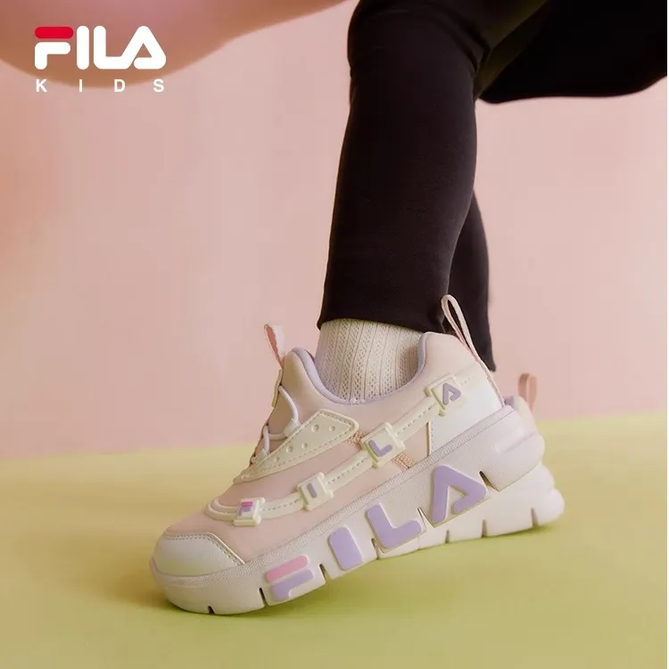 【斐乐儿童】2025秋冬软糖清新配色Q弹一脚蹬小童训练鞋K54B432403