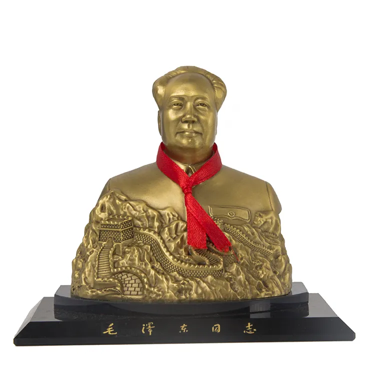 毛主席铜像汽车摆工艺品车载半身像摆设车内饰品长城款纯铜汽车
