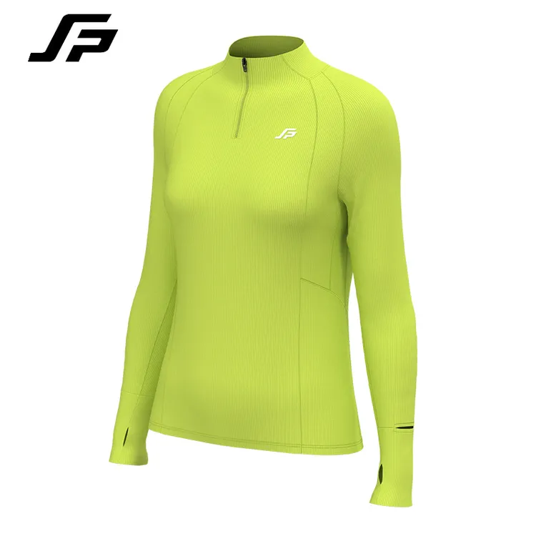 【方格】斐速跑半拉链跑步长袖男女T恤7A休闲训练运动健身速干上衣