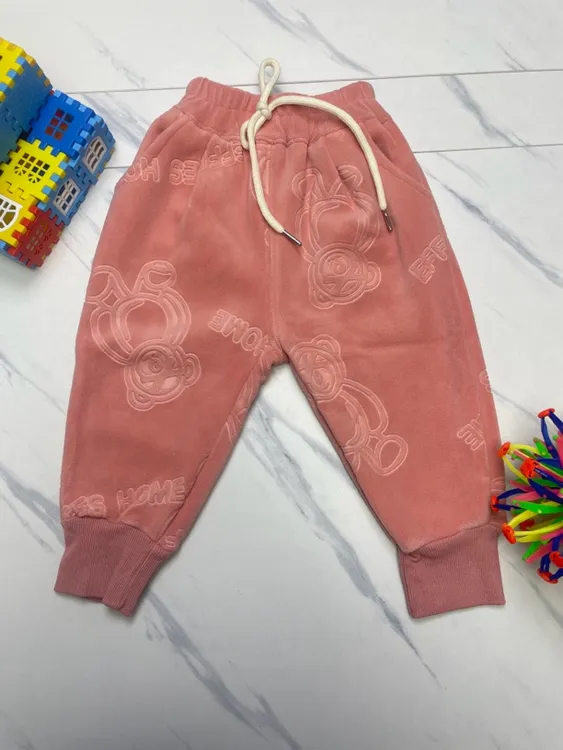 男童女童加绒裤子冬装新款加厚宝宝婴儿洋气冬季保暖秋冬休闲长裤