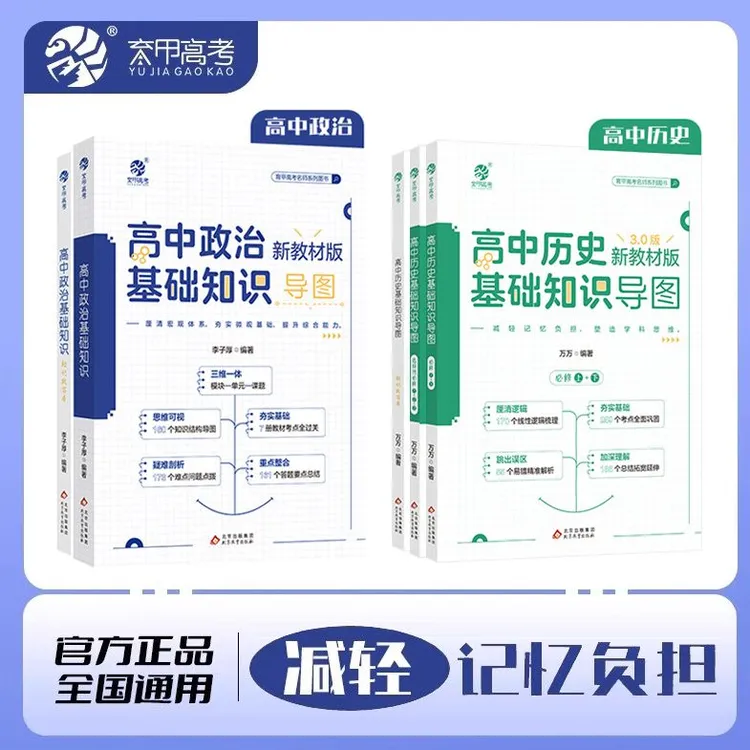 2024高中历史政治基础知识导图新教材版思维高考复习资料书育甲
