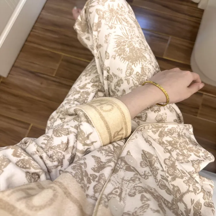 海岛绒睡衣女款冬季2024年加厚法式少女高级感保暖家居服大码套装