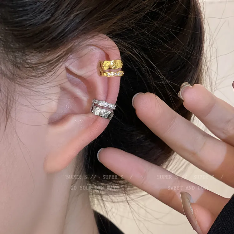 钛钢耳饰 耳骨夹耳夹女2024年新款爆款独特高级感轻奢无耳洞耳挂