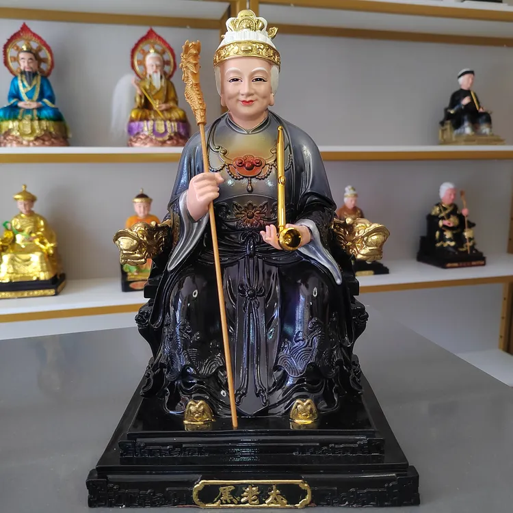 新款12寸树脂黑妈妈黑老太居家摆件工艺品