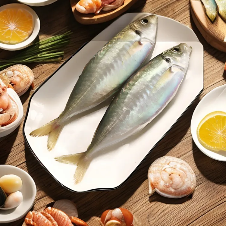 福建养殖巴浪鱼刺身小竹荚鱼盐焗盐蒸海鲜生鲜特产