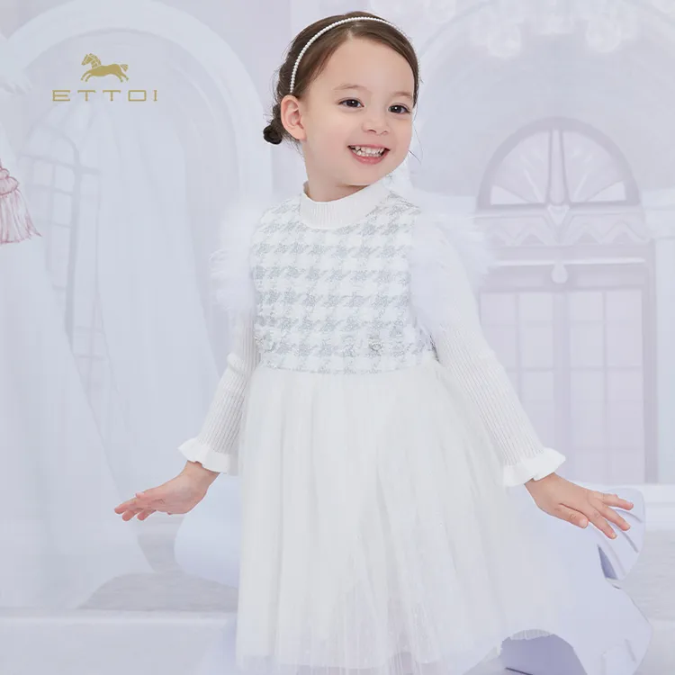 【朗姿集团】ETTOI女宝宝甜美小香风礼服裙子春秋装公主裙女童x