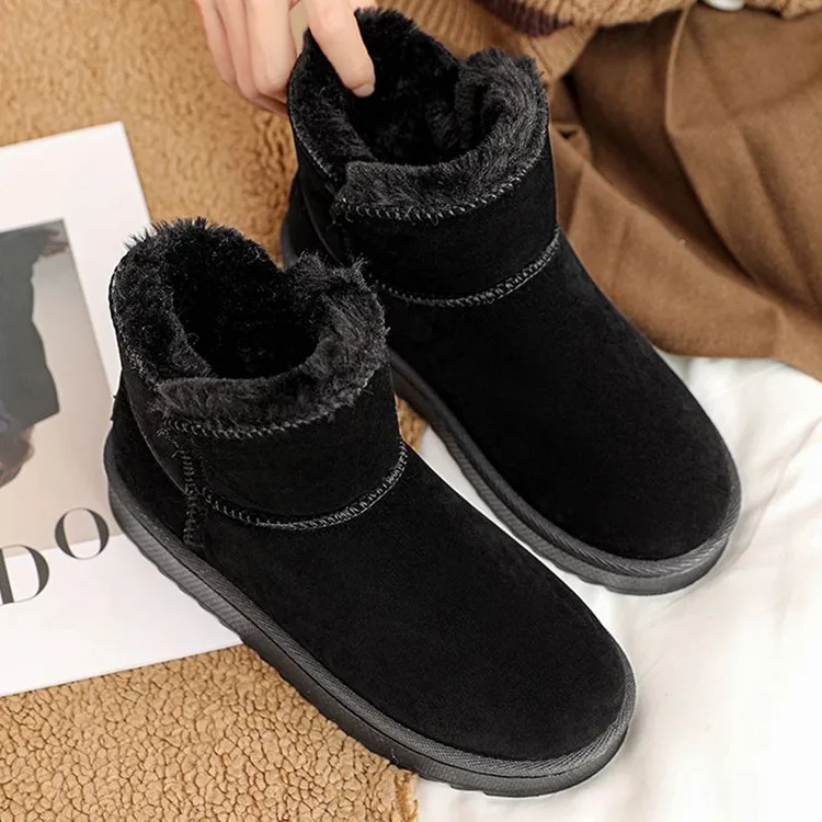 抗寒零下40度女鞋秋冬雪地靴女款爆款2024新款东北面包鞋加绒加厚