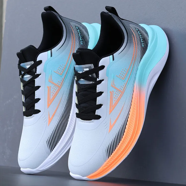 跑步鞋男款超轻减震学生秋季防水皮面网红爆款运动鞋2024新款男鞋