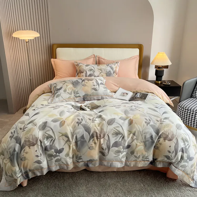 【商场同款】全棉磨毛100支数码印花四件套床品中式国风线下同款