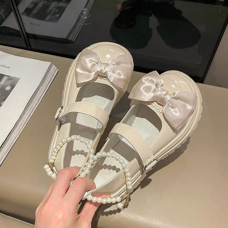 皮鞋英伦风女鞋夏季单鞋平底ol鞋子法式春季玛丽珍鞋百搭日系厚底