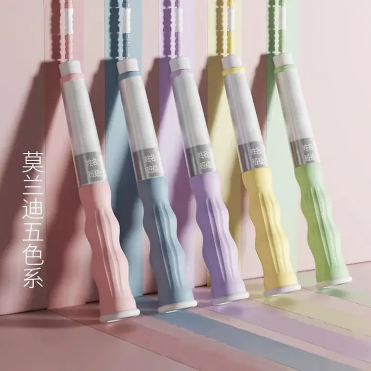 签名款儿童竹节跳绳可写名字健身减肥跳绳中小学生专用可调节跳绳