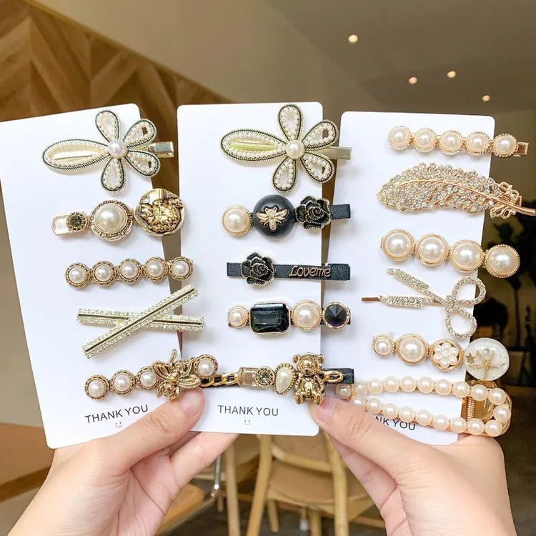 刘海气质剪刀羽毛可爱发卡网红仙女超仙小众春秋新款后脑勺夹夹子