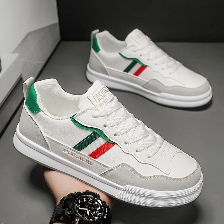 【PM168】新款运动鞋男款春夏季防滑鞋软皮轻便潮鞋复古板鞋