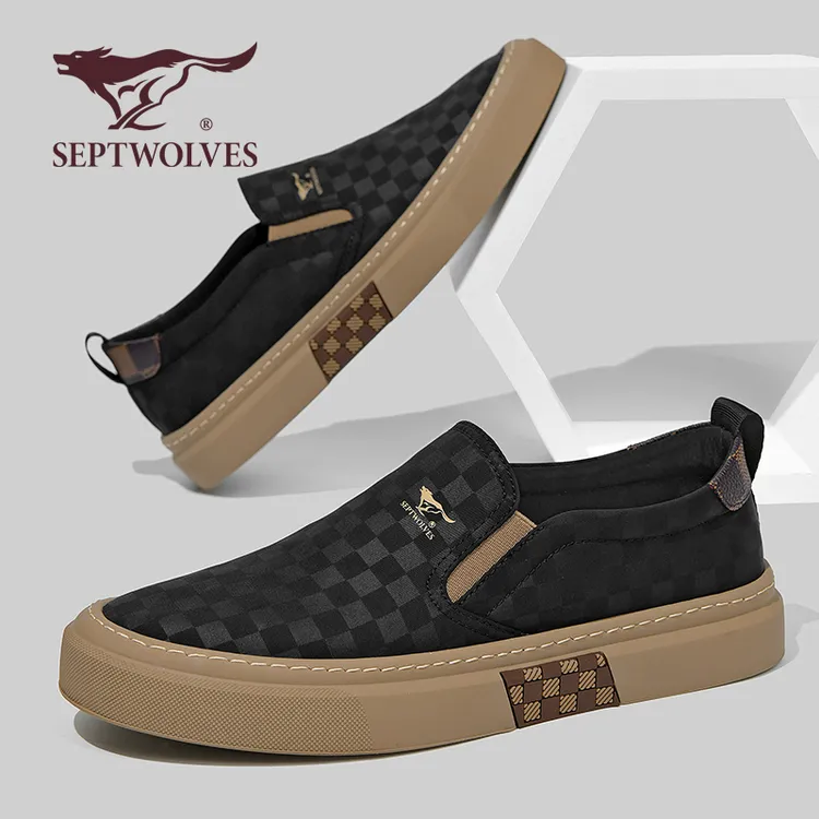 七匹狼男士帆布鞋秋冬透气软底休闲鞋布鞋男款2025新款冰丝男鞋