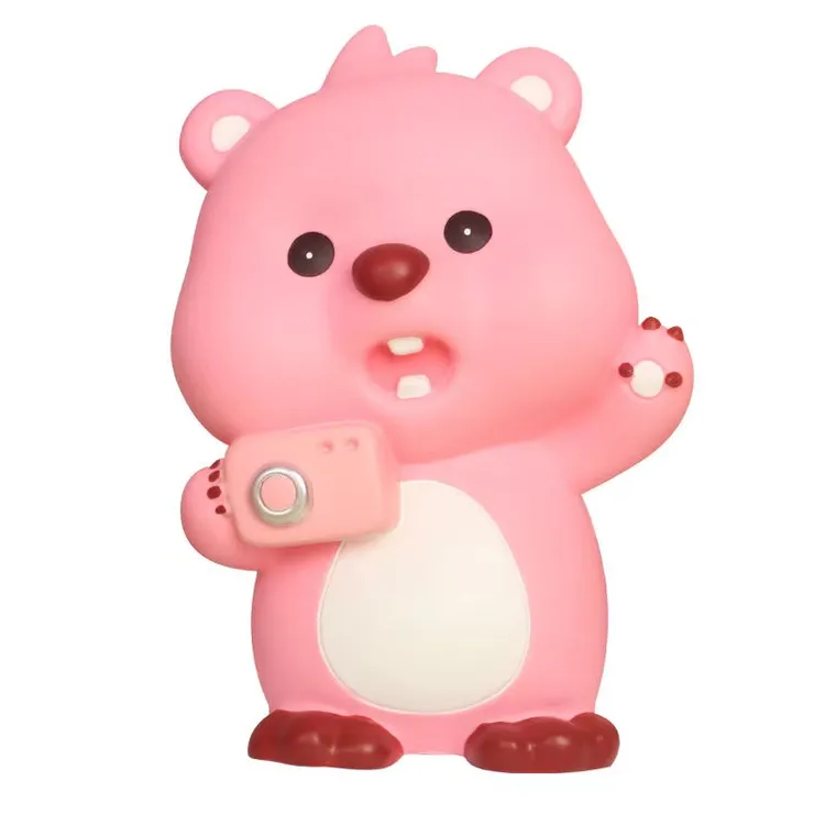 彩绘涂色石膏娃娃露比小海狸手工上色diy大号涂鸦玩具颜色下单