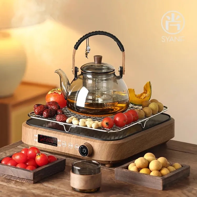 围炉煮茶大功率电陶炉家用室内插电新中式煮茶炉茶壶器具