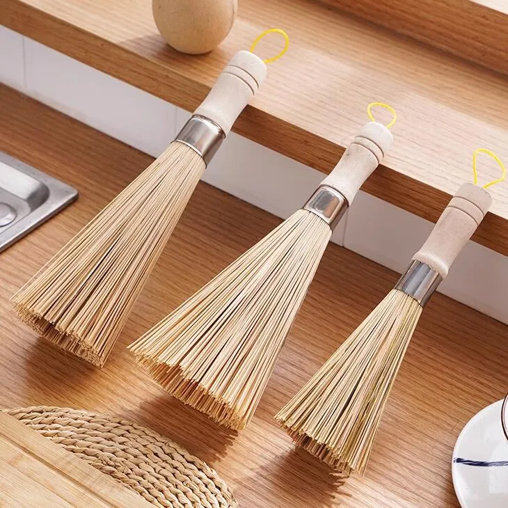 刷锅神器手工竹刷子老式炊帚洗锅的锅刷家用厨房竹锅刷洗锅竹刷子