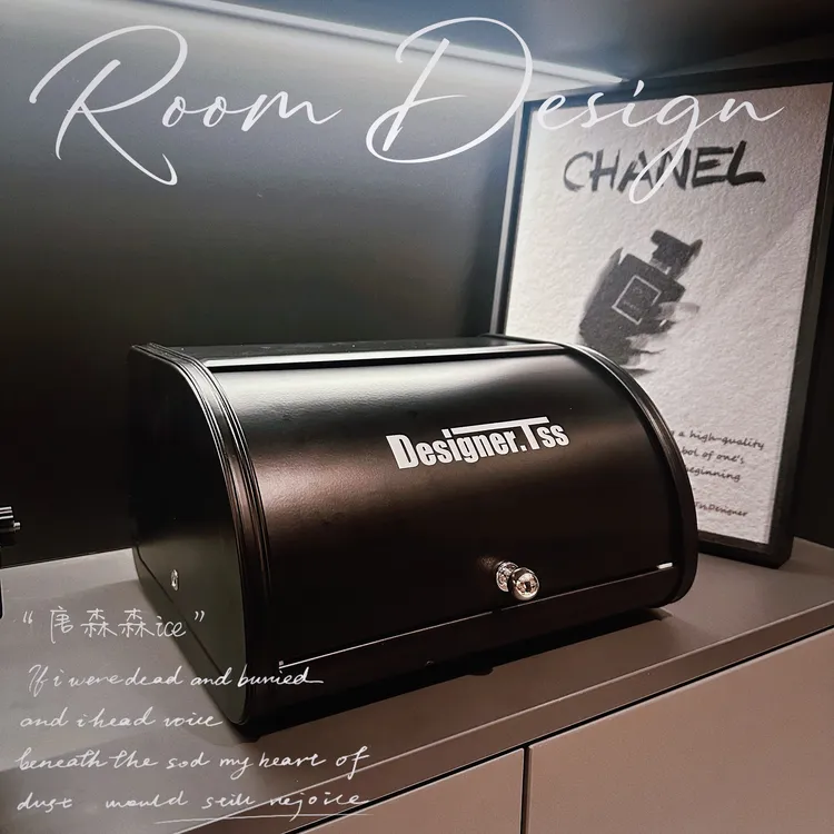 【唐森森设计】支点佳居北欧风碳钢入户玄关收纳盒口罩防尘收纳摆件