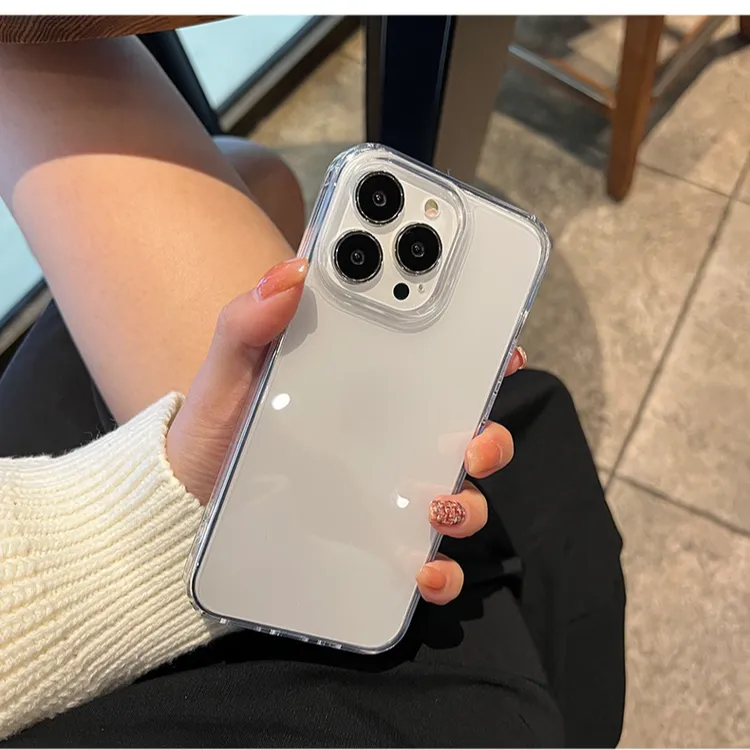 适用苹果17promax手机壳iPhone16pro透明磁吸14硬壳13简约超薄Air