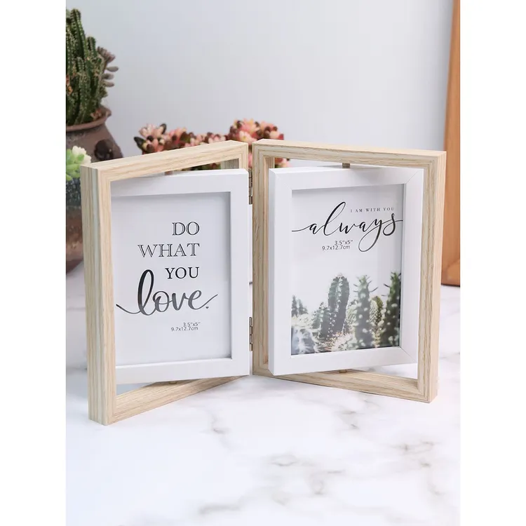 相框摆台双面旋转照片定制打印成品儿童折叠相册洗照片6寸7寸5寸