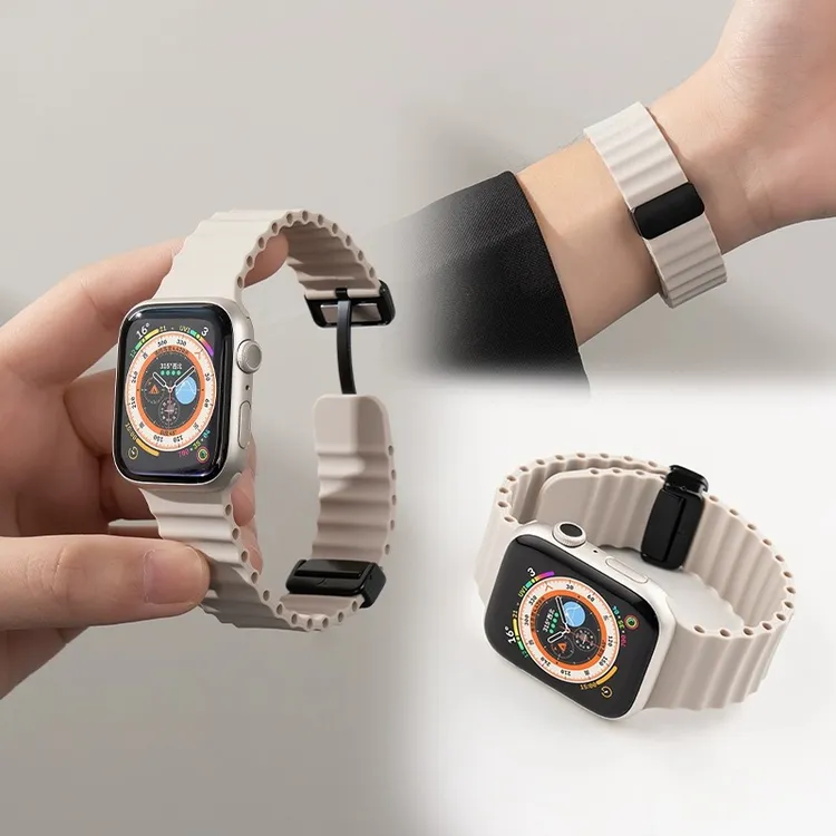 适用iwatch8表带S9苹果S8手表S7海洋硅胶Applewatch9苹果手表表带