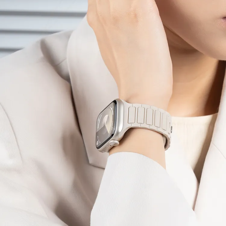 适用iwatch11苹果手表S10表带applewatchS9/8/7运动硅胶表带SE夏