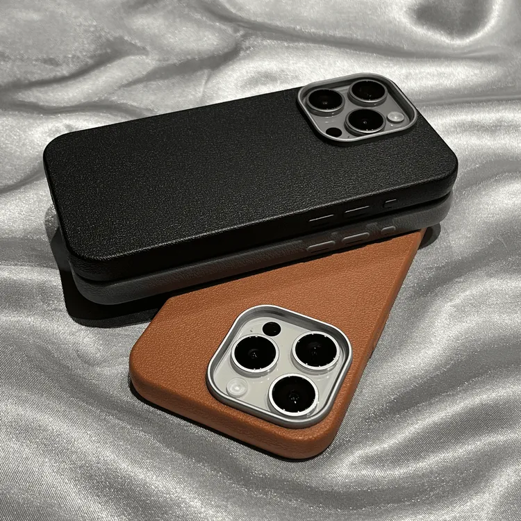 全包纯色金属孔适用苹果16/iPhone15promax手机壳14防摔13保护套