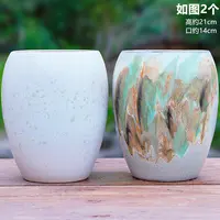 多肉花盆陶瓷大口径龙蛋盆简约室内三角梅植物紫砂粗陶老桩透气盆