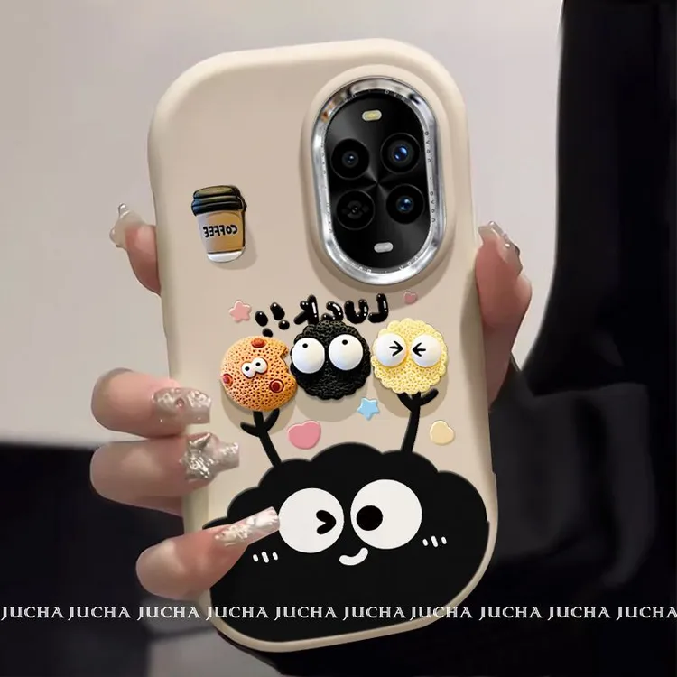 咖啡小煤球适用华为nova13手机壳硅胶防摔HUAWEInova12pro新款11