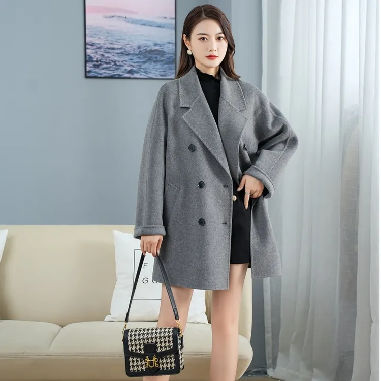 秋冬气质双面呢大衣2024新款22A111