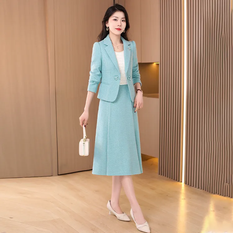 拉夏贝尔欧货时尚小香风套装春秋季女装2025新款高级感气质两件套