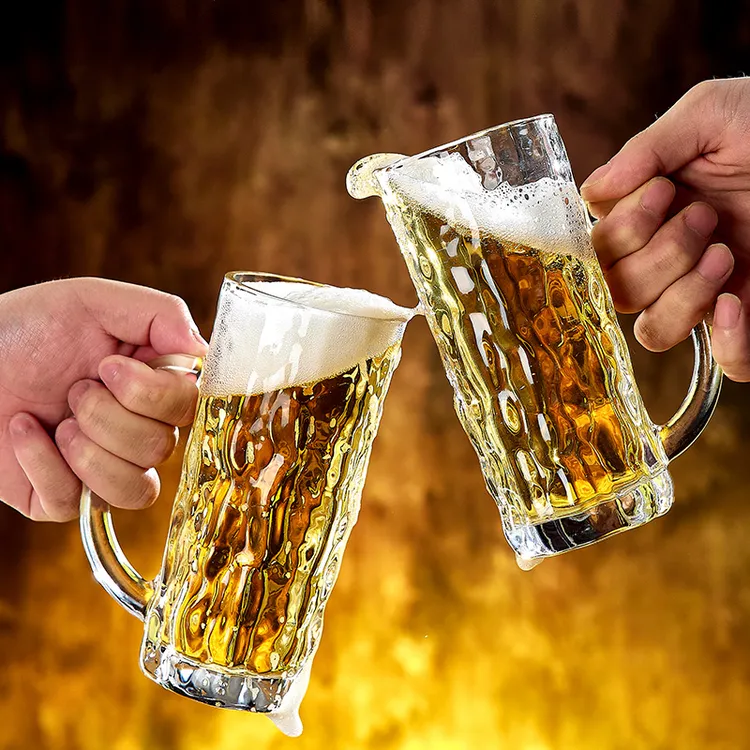 【青苹果】啤酒杯子超大容量精酿扎啤杯家用高级感专用杯