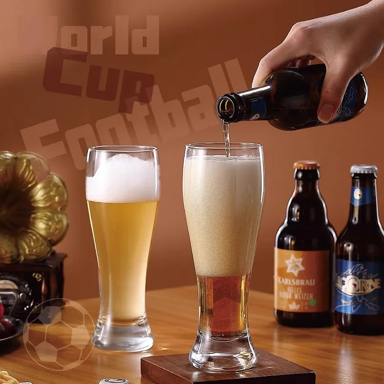 青苹果精酿啤酒杯家用大容量扎啤杯酒吧商用北欧风创意大号个性